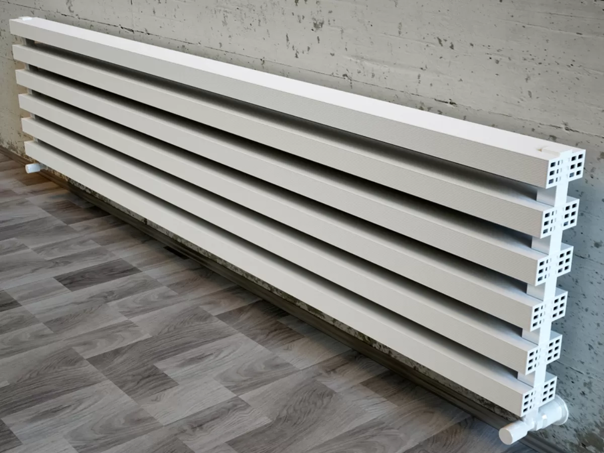 ALUMINUM HORIZONTAL RADIATOR OPAL HRZ inaltimea 800 mm. latimea 315 mm. alb mat