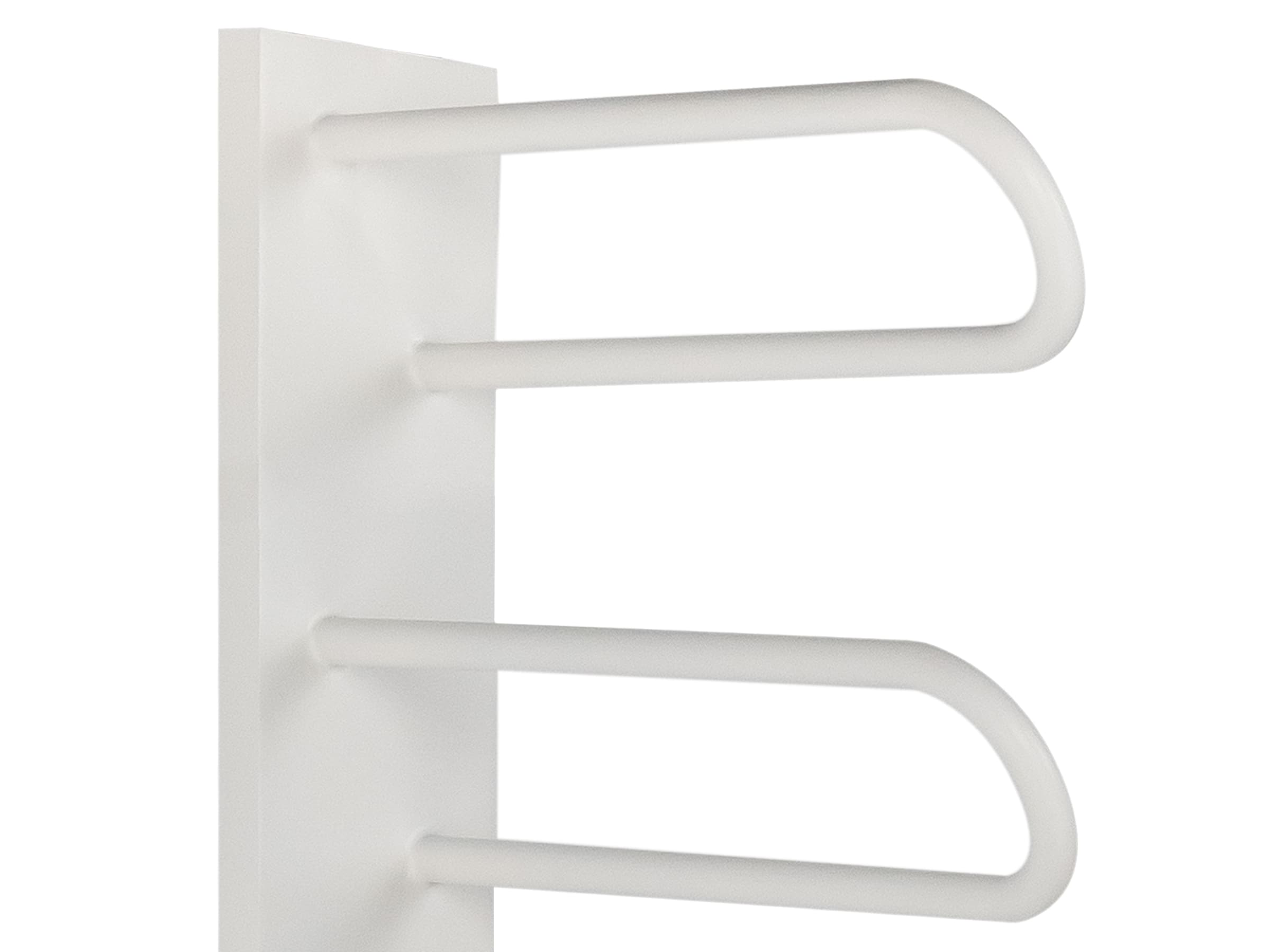 Uscător de prosoape decorativ LOJIMAX, colecția PRUSIAS Lățime 700 mm. Înălțime 400 mm. alb mat