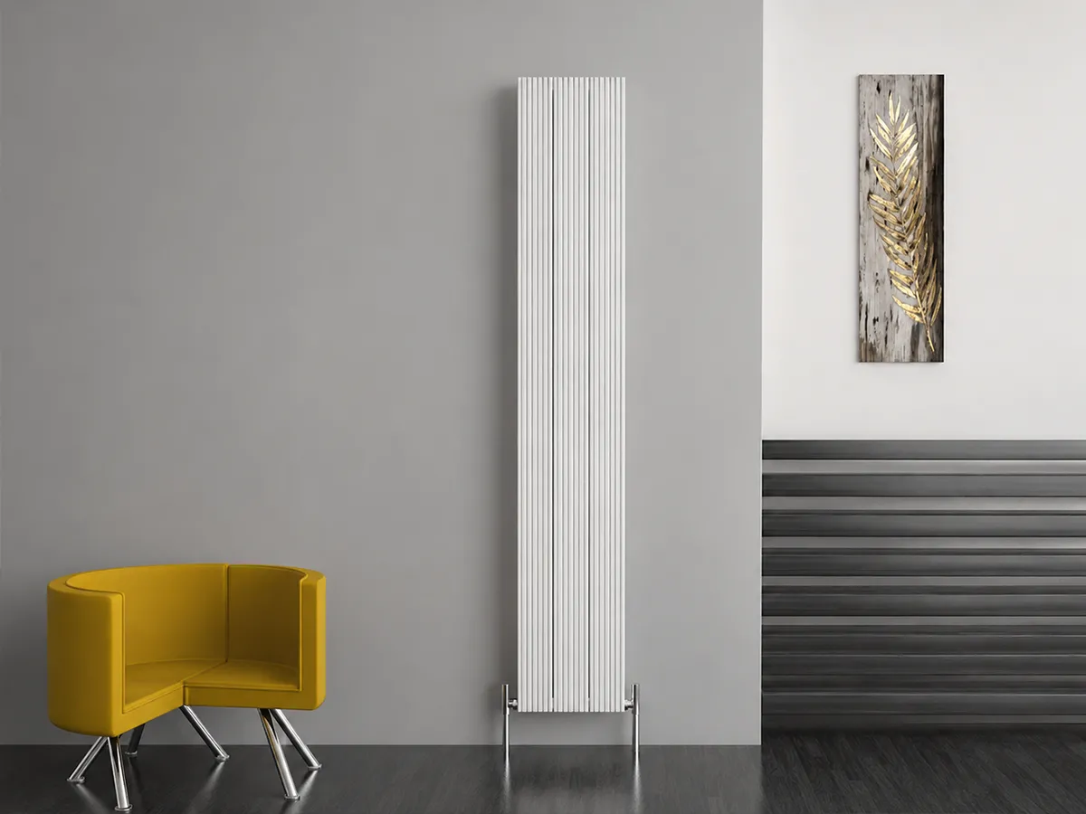 Calorifer decorativ CARISA, colecția MONZA DOUBLE, 1800x280 mm, ALB