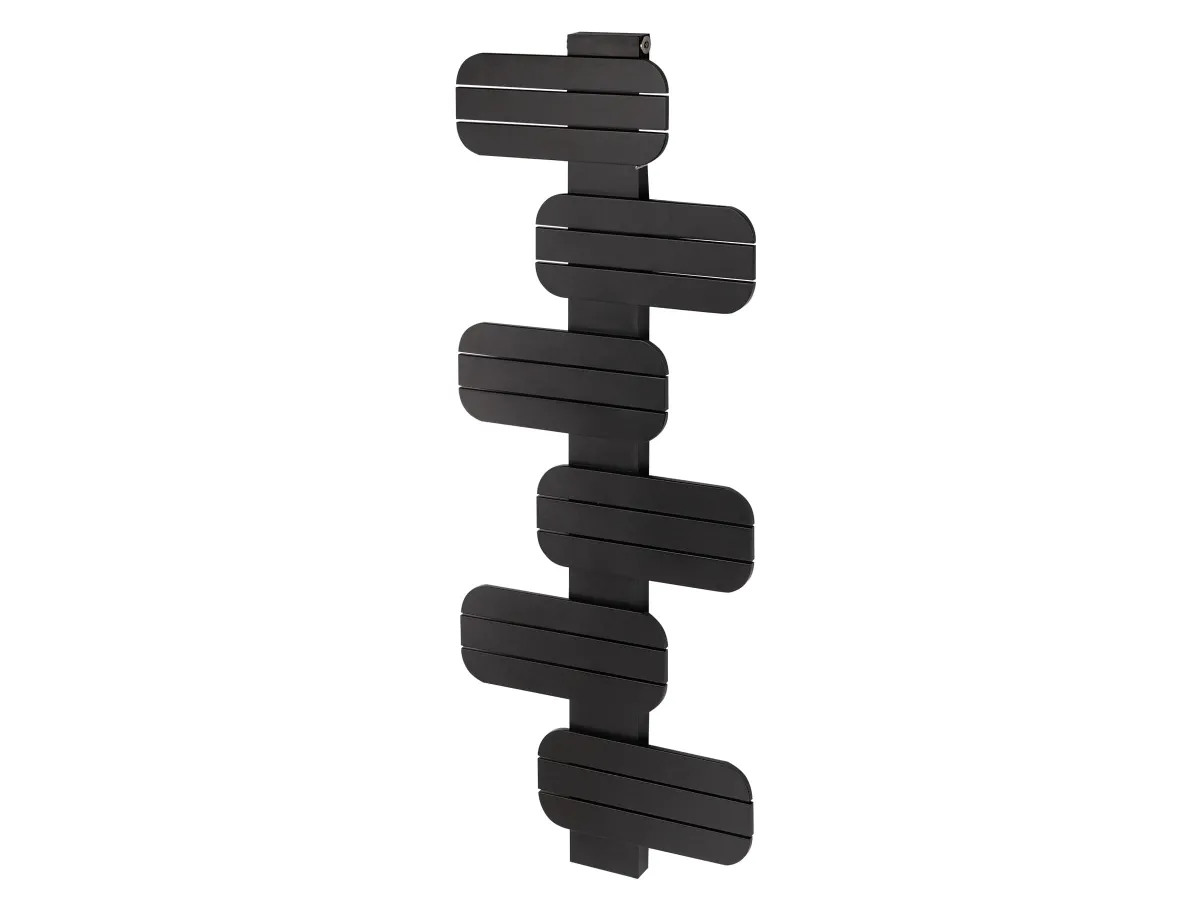 Uscător de prosoape de design LOJIMAX colecția BAMITO 1276x500 mm, Negru