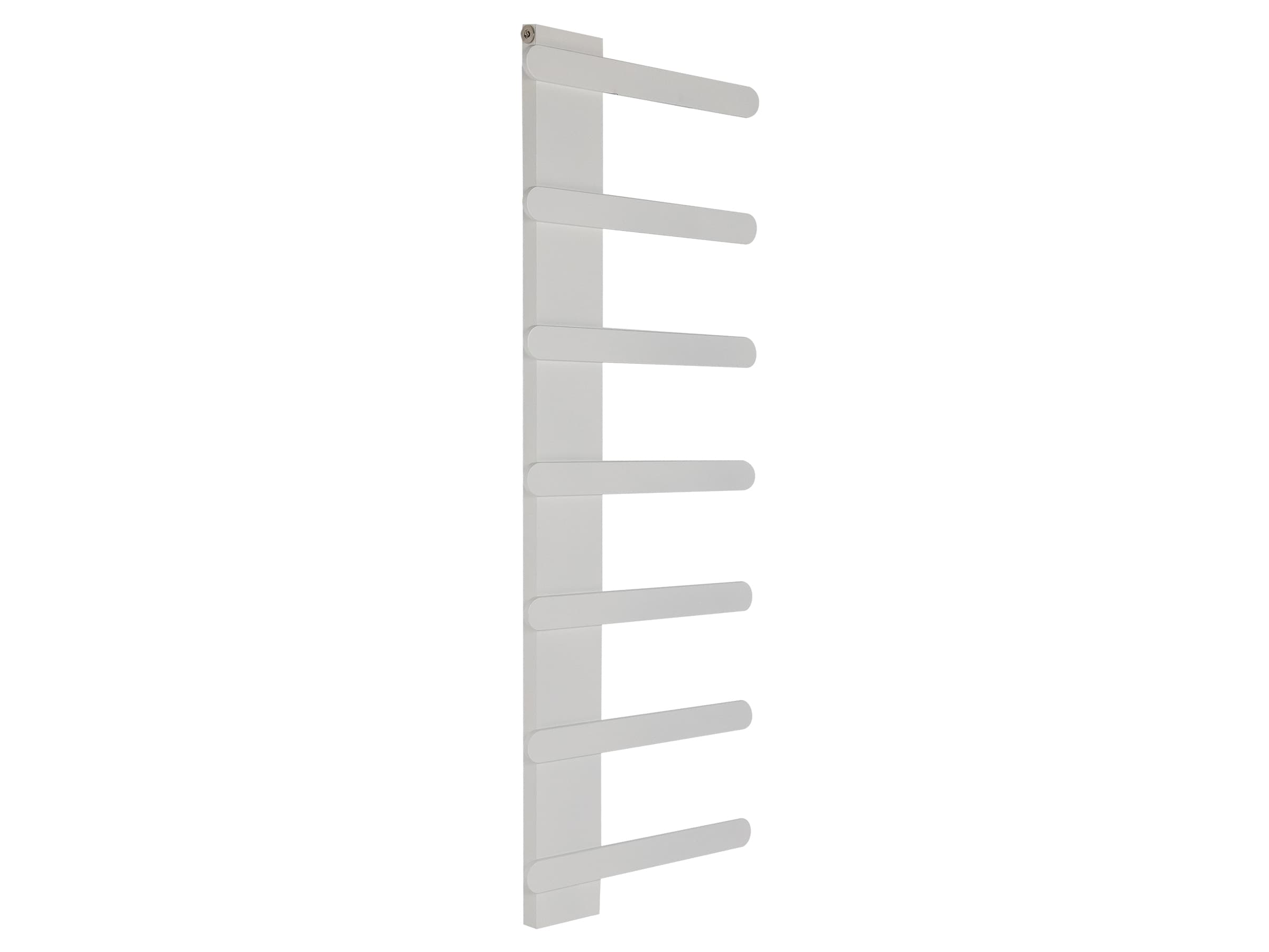 Uscător de prosoape decorativ LOJIMAX, colecția NUMMO STYLE Lățime 340 mm. Înălțime 450 mm. alb mat