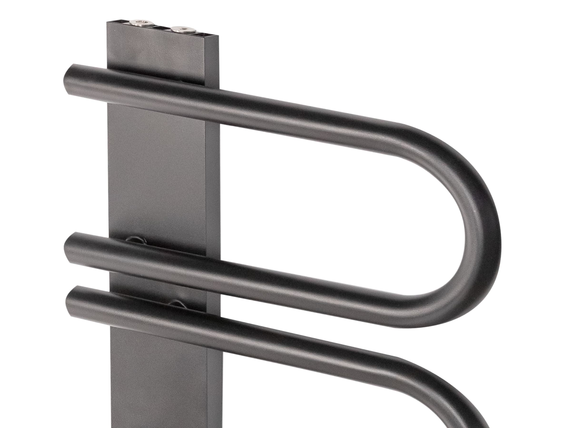 Дизайнерский полотенцесушитель LOJIMAX, коллекция PANA Высота 345 мм. Ширина 520 мм. антрацит мат