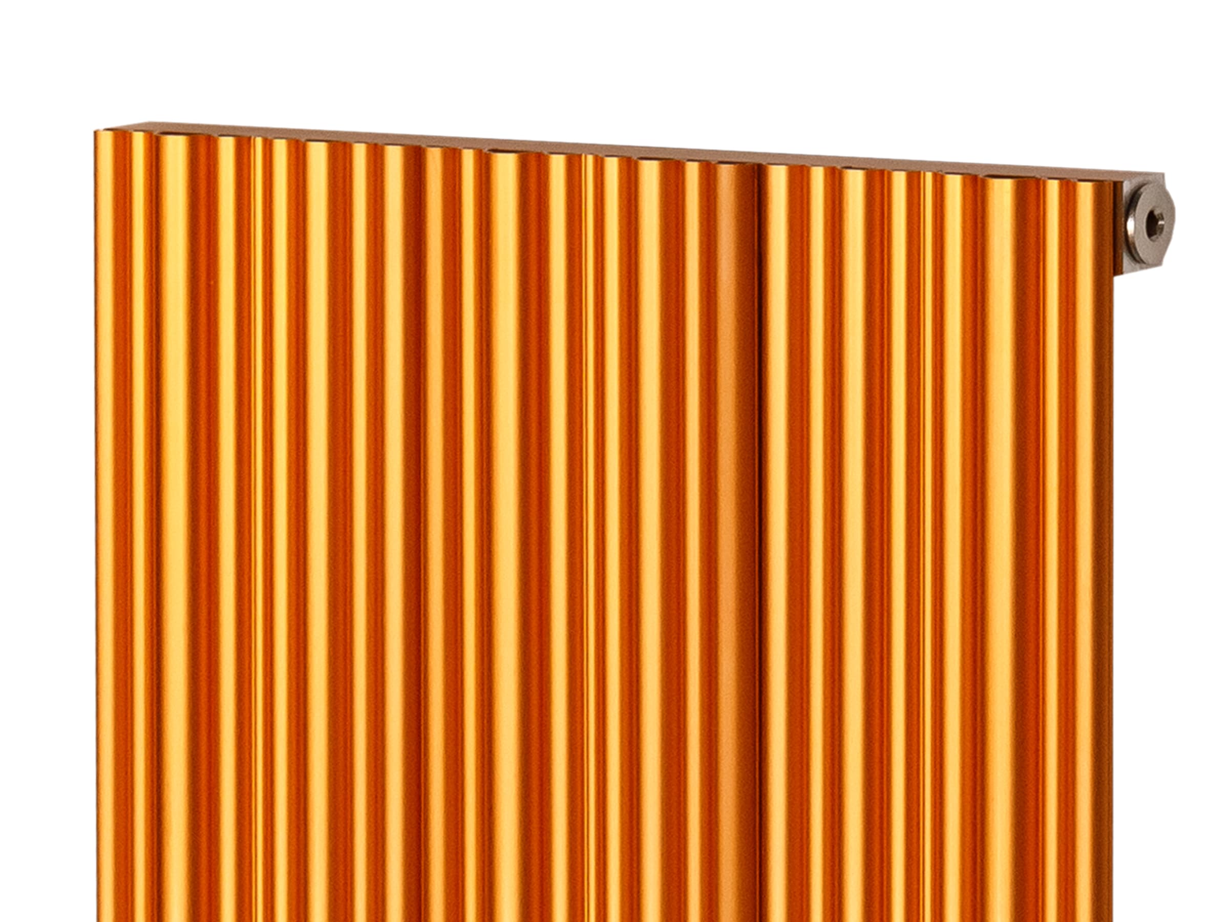 Calorifer decorativ LOJIMAX, colectia BAMBOO inaltimea 300 mm. latimea 239 mm. COPPER MATT ANODISING