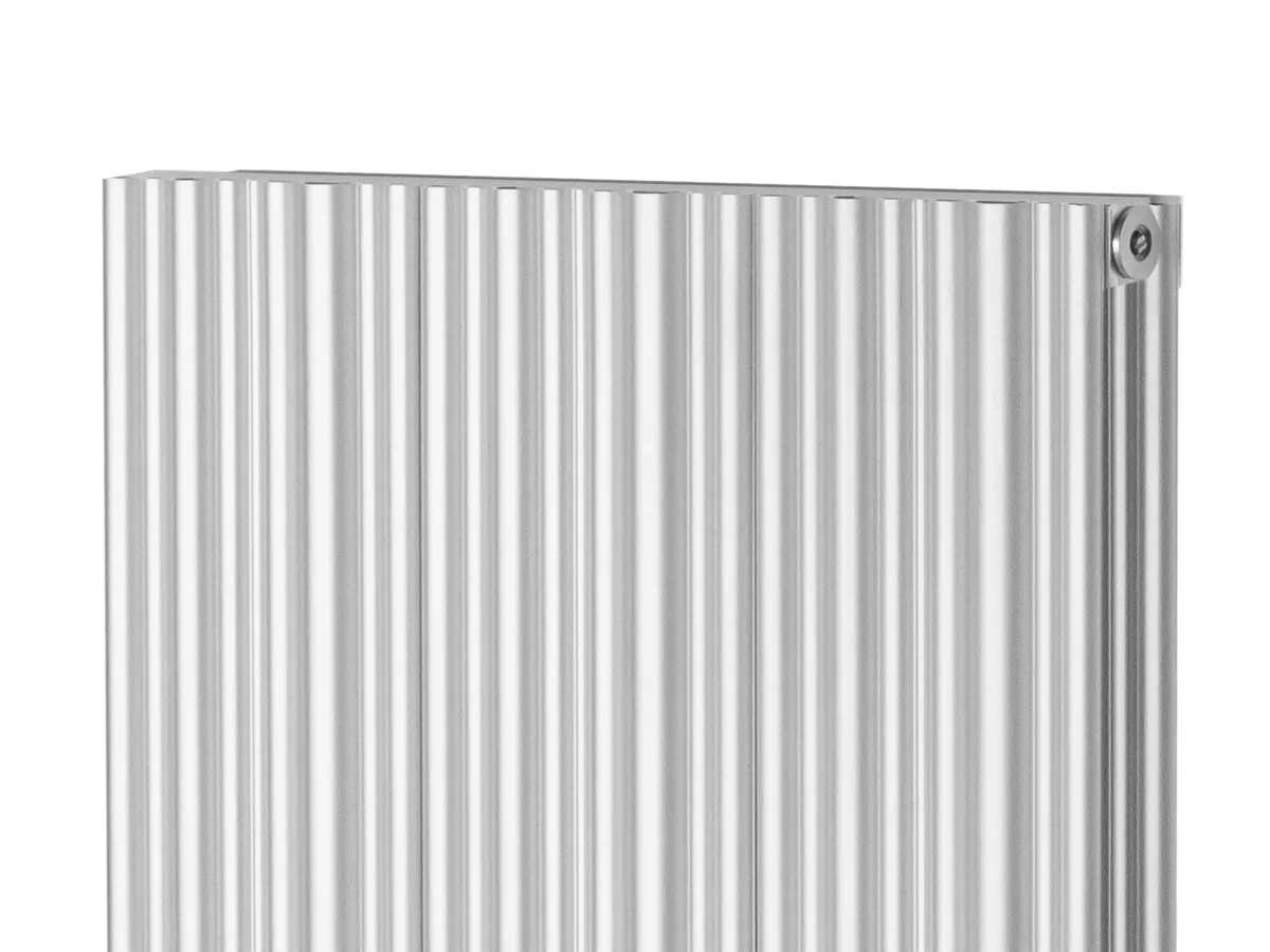 Дизайнерский радиатор LOJIMAX коллекция BAMBOO DOUBLE 1800x359 мм, Inox Matt Anodising