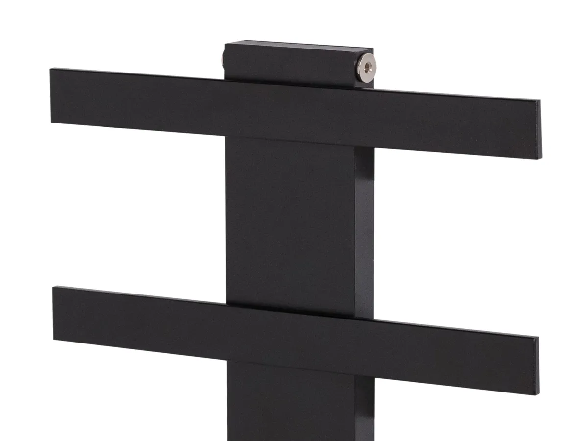Uscător de prosoape de design LOJIMAX colecția ALBATROS STYLE 1340x450 mm, Negru