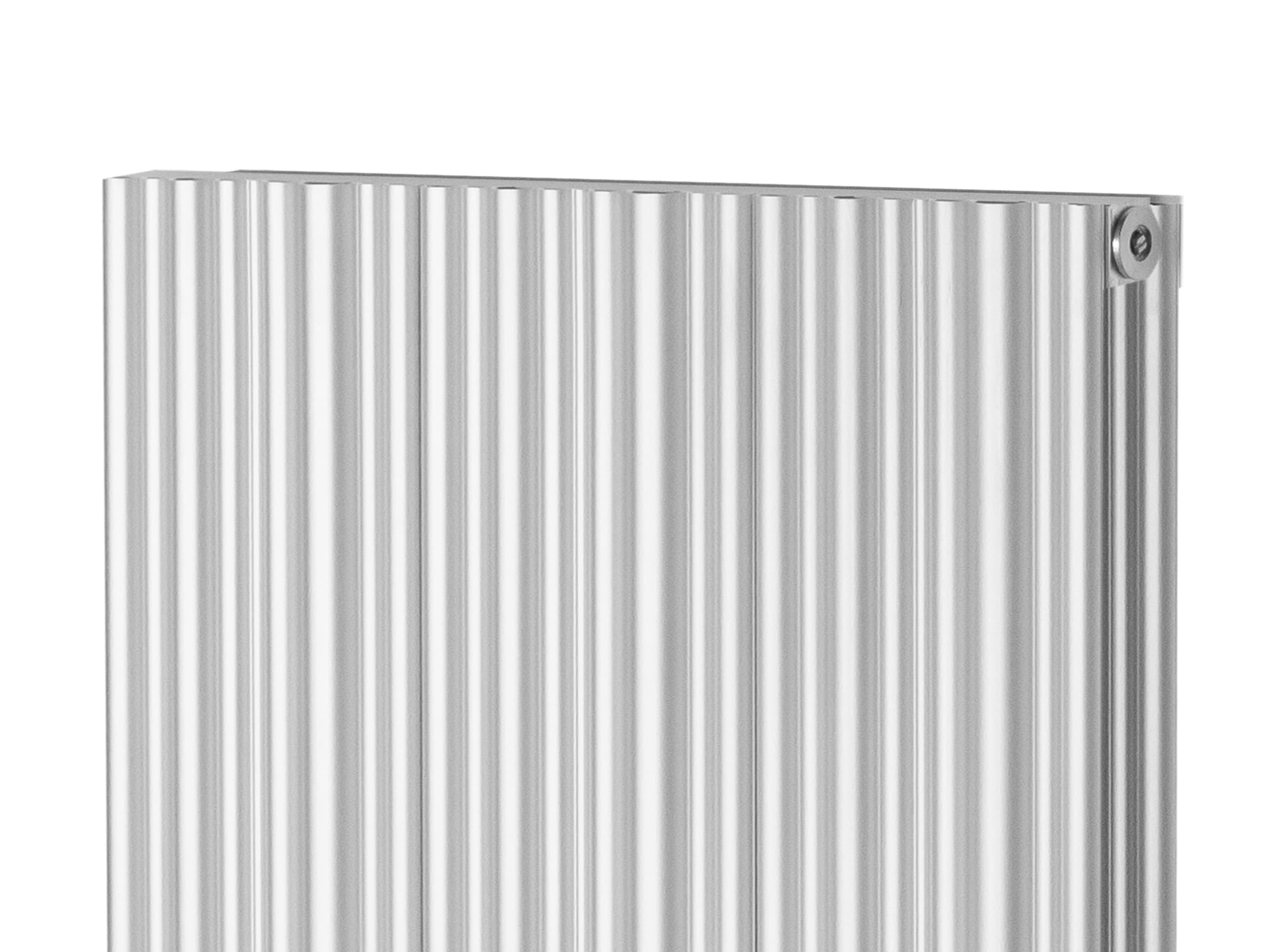 Calorifer decorativ LOJIMAX, colectia BAMBOO DOUBLE inaltimea 300 mm. latimea 239 mm. INOX MATT ANODISING