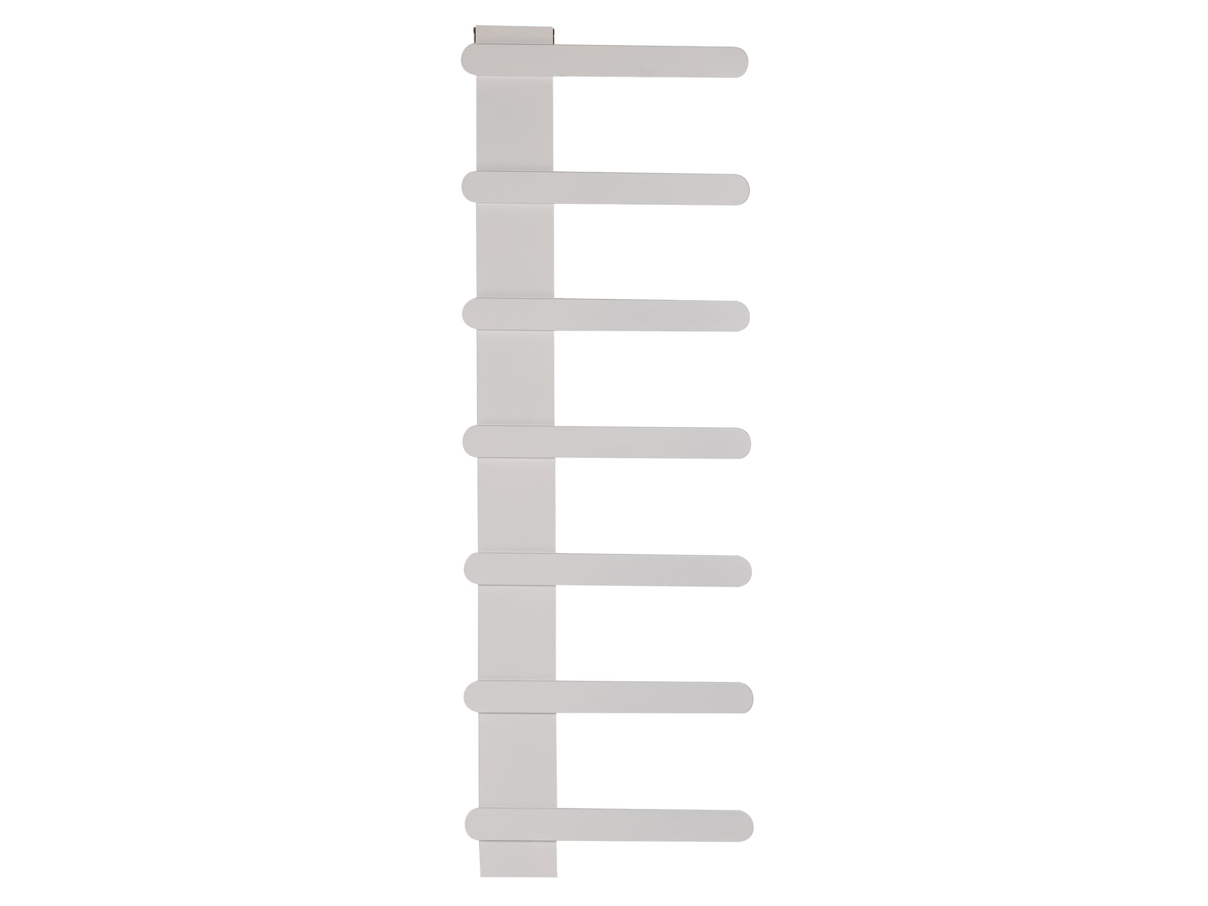 Uscător de prosoape decorativ LOJIMAX, colecția NUMMO STYLE Lățime 340 mm. Înălțime 450 mm. alb mat