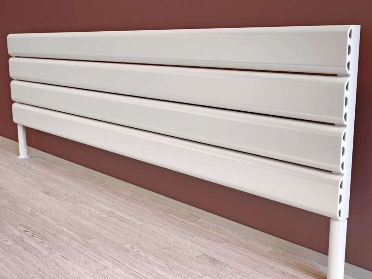 ALUMINUM HORIZONTAL RADIATOR DIAMOND HRZ inaltimea 800 mm. latimea 296 mm. alb mat