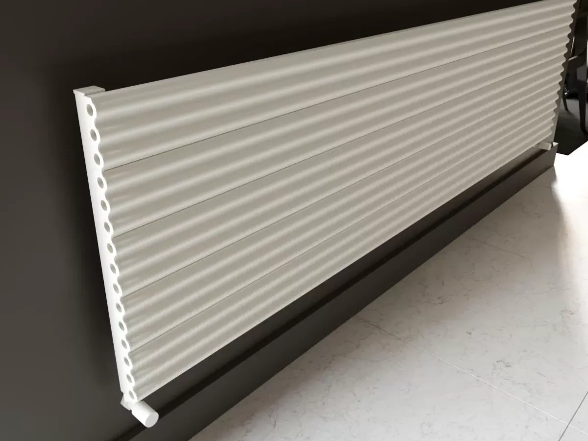 ALUMINUM HORIZONTAL RADIATOR FIONA HRZ inaltimea 800 mm. latimea 399 mm. negru mat