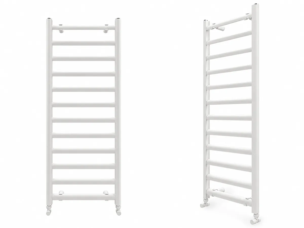 Uscător de prosoape de design CARISA, colecția LARA L, 800x485 mm, ALB
