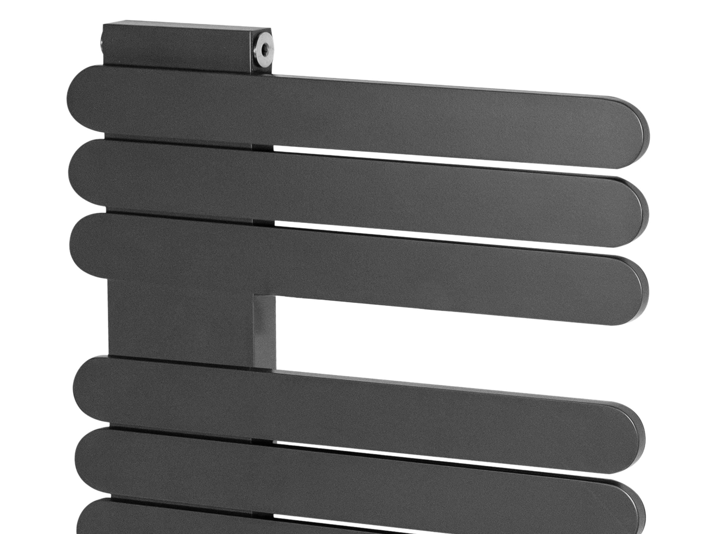 Uscător de prosoape decorativ LOJIMAX, colectia NUMMO inaltimea 1410 mm. latimea 500 mm. antracit mat