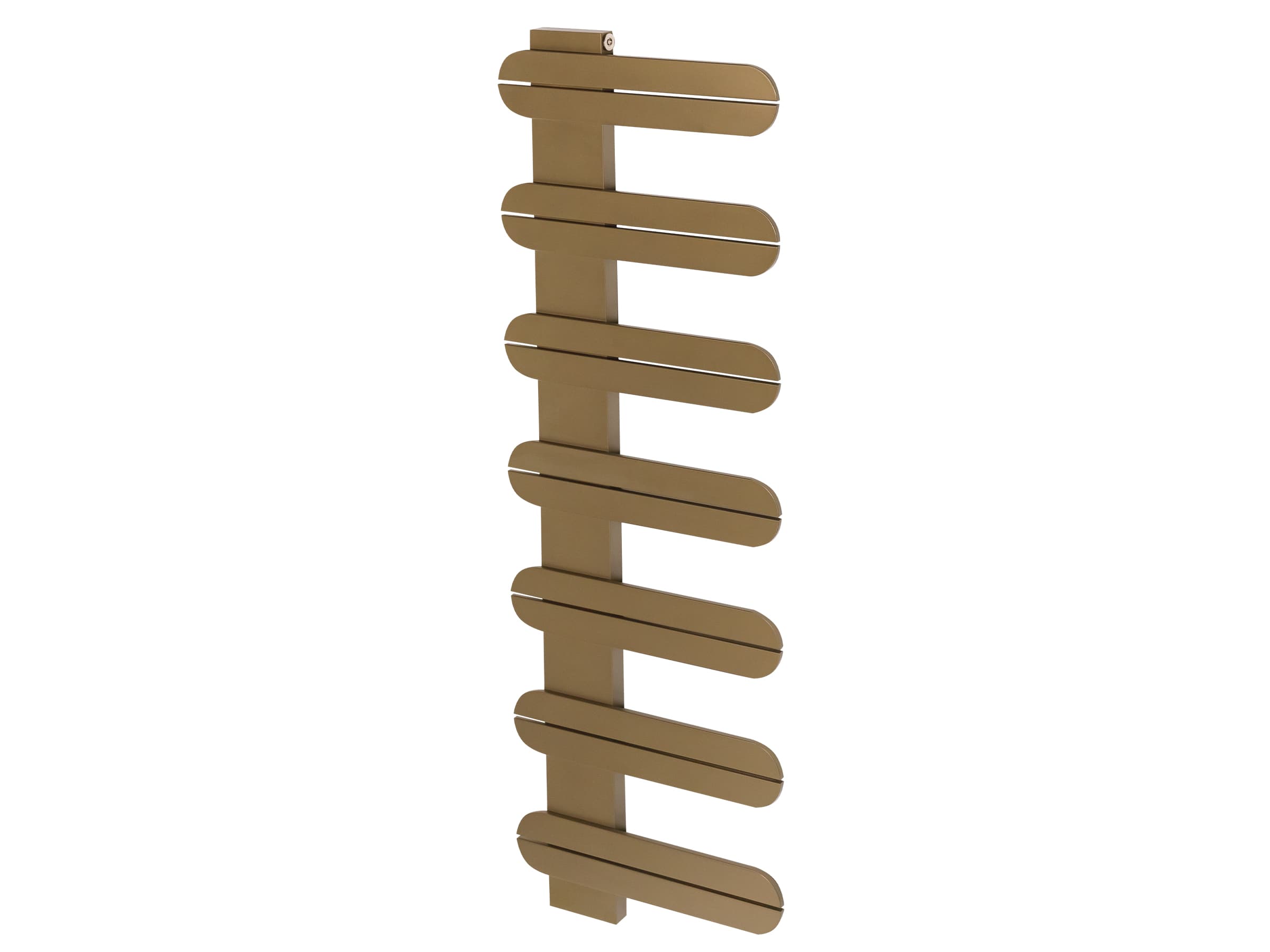 Uscător de prosoape decorativ LOJIMAX, colectia LINEA inaltimea 195 mm. latimea 400 mm. RAL MY-512 luciu