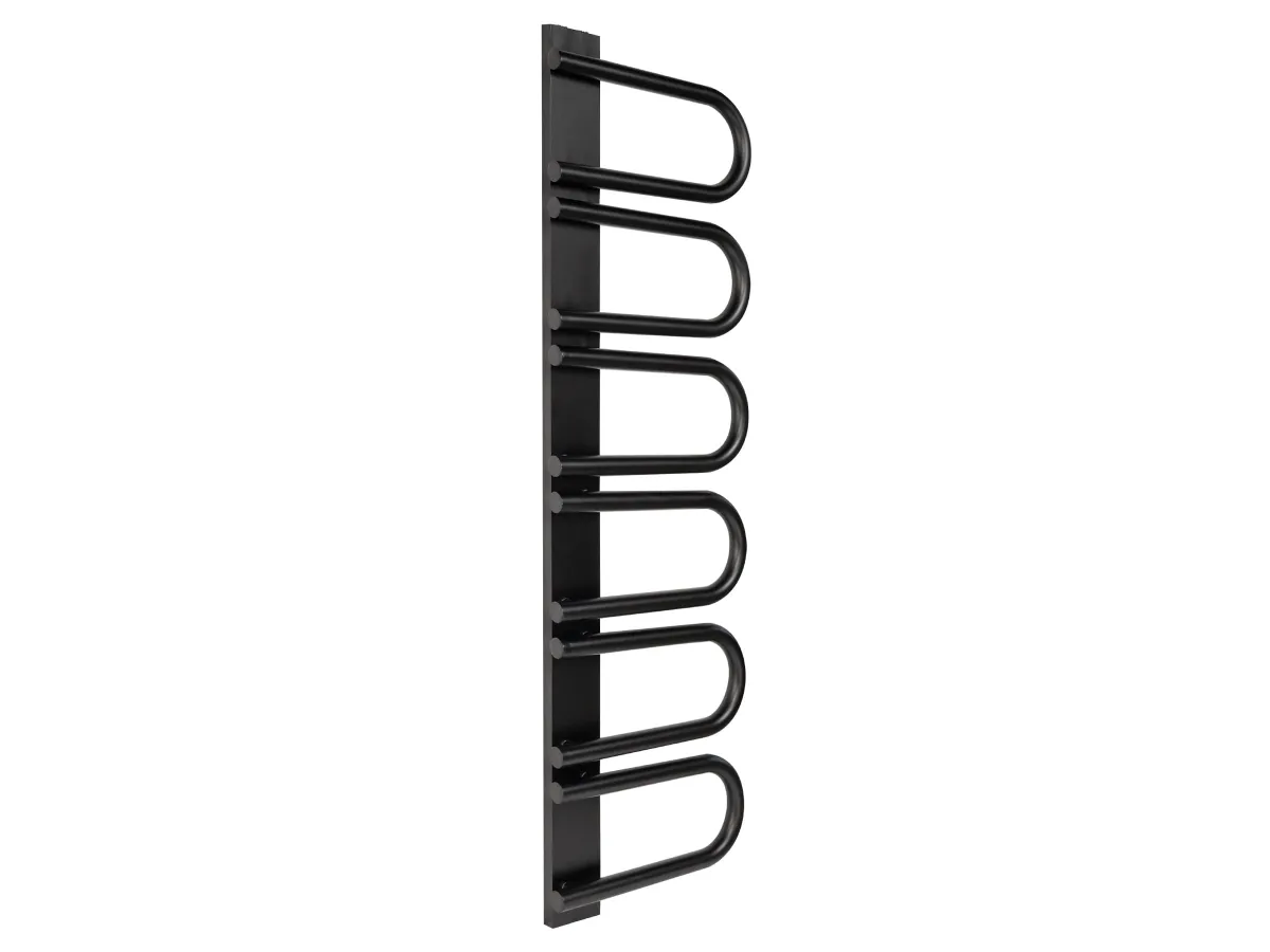 Uscător de prosoape de design LOJIMAX colecția PANA 1445x520 mm, Negru