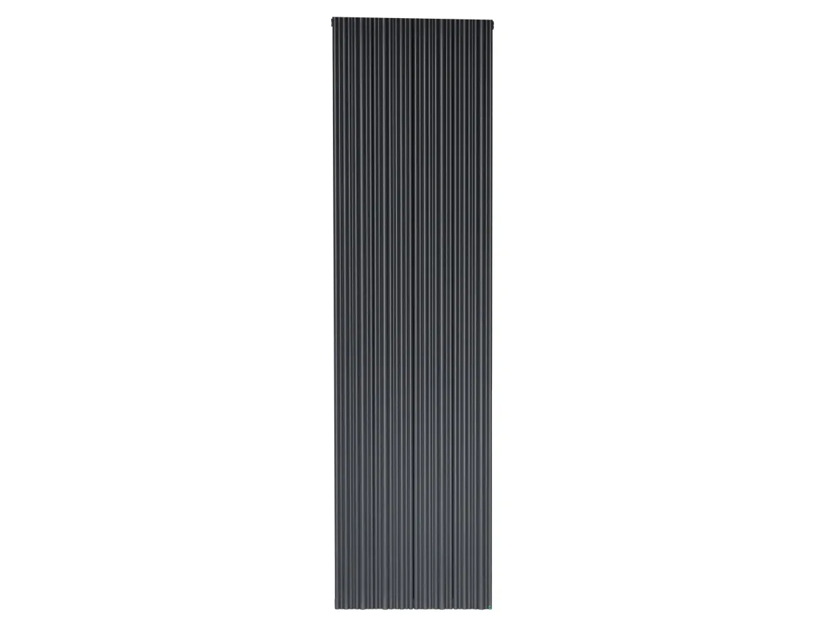 Calorifer decorativ LOJIMAX colecția BAMBOO DOUBLE 1800x359 mm, Black Matt Anodising
