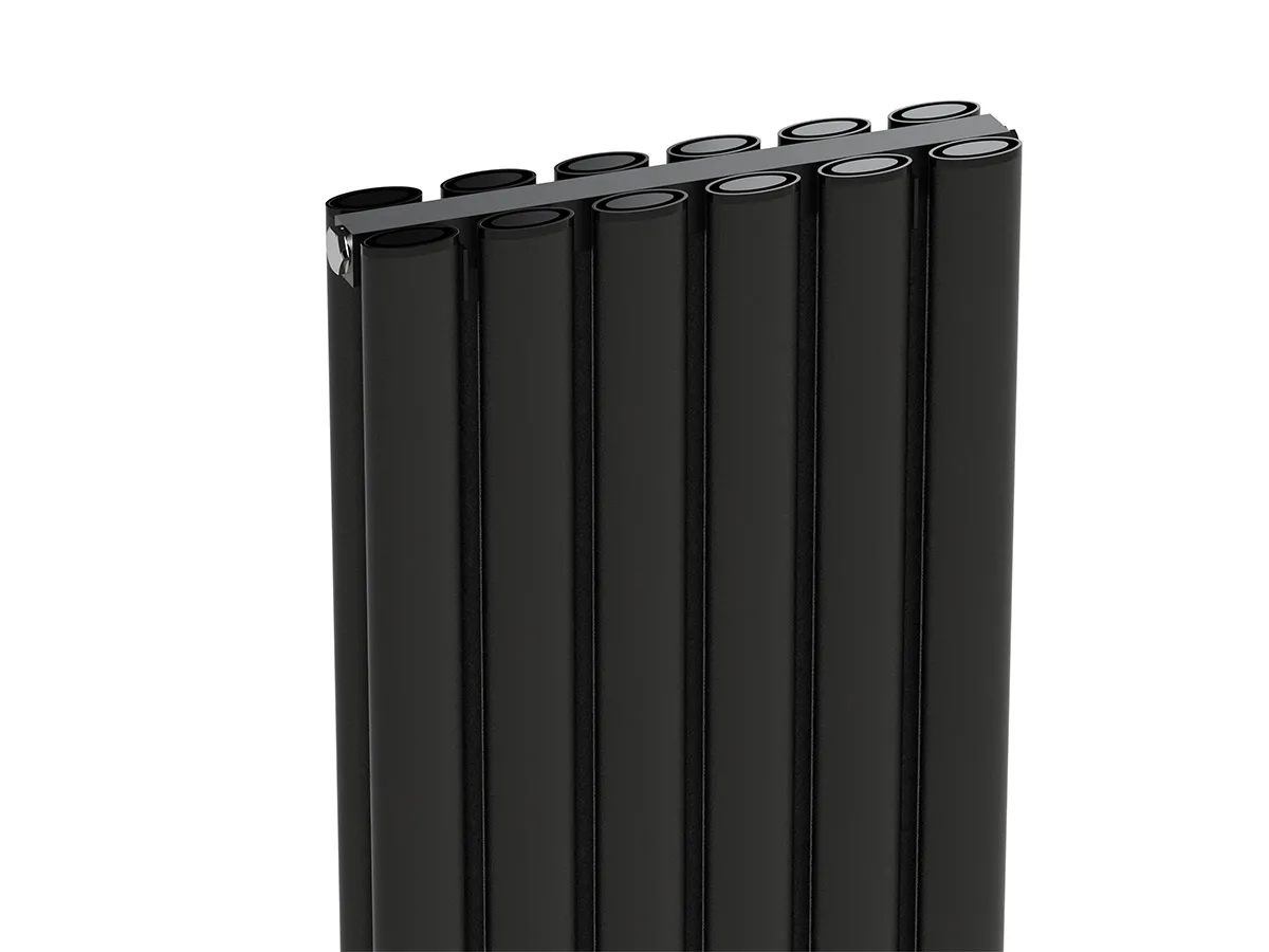 Radiator de design CARISA, colecția TALLIS DOUBLE, 1800x350 mm, NEGRU