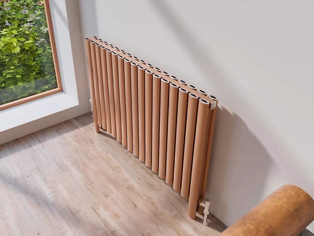 ALUMINUM HORIZONTAL RADIATOR BELLA DOUBLE HRZ inaltimea 800 mm. latimea 286 mm. alb mat