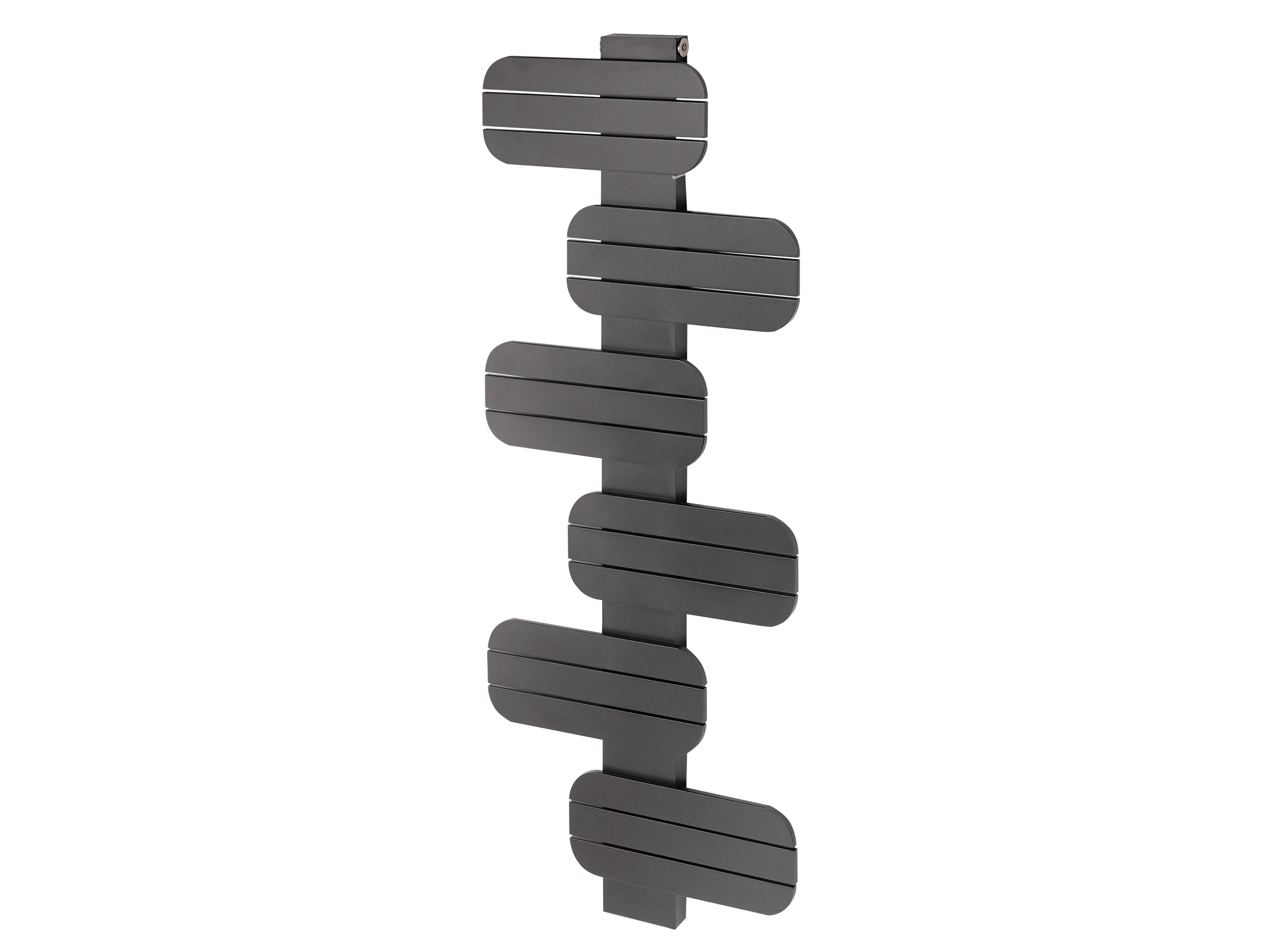 Uscător de prosoape decorativ LOJIMAX, colectia BAMITO inaltimea 452 mm. latimea 600 mm. antracit mat