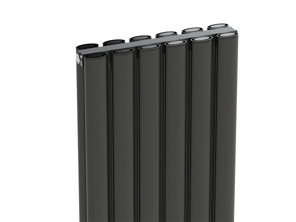 Radiator de design CARISA, colecția TALLIS DOUBLE, 1800x470 mm, ANTRACIT