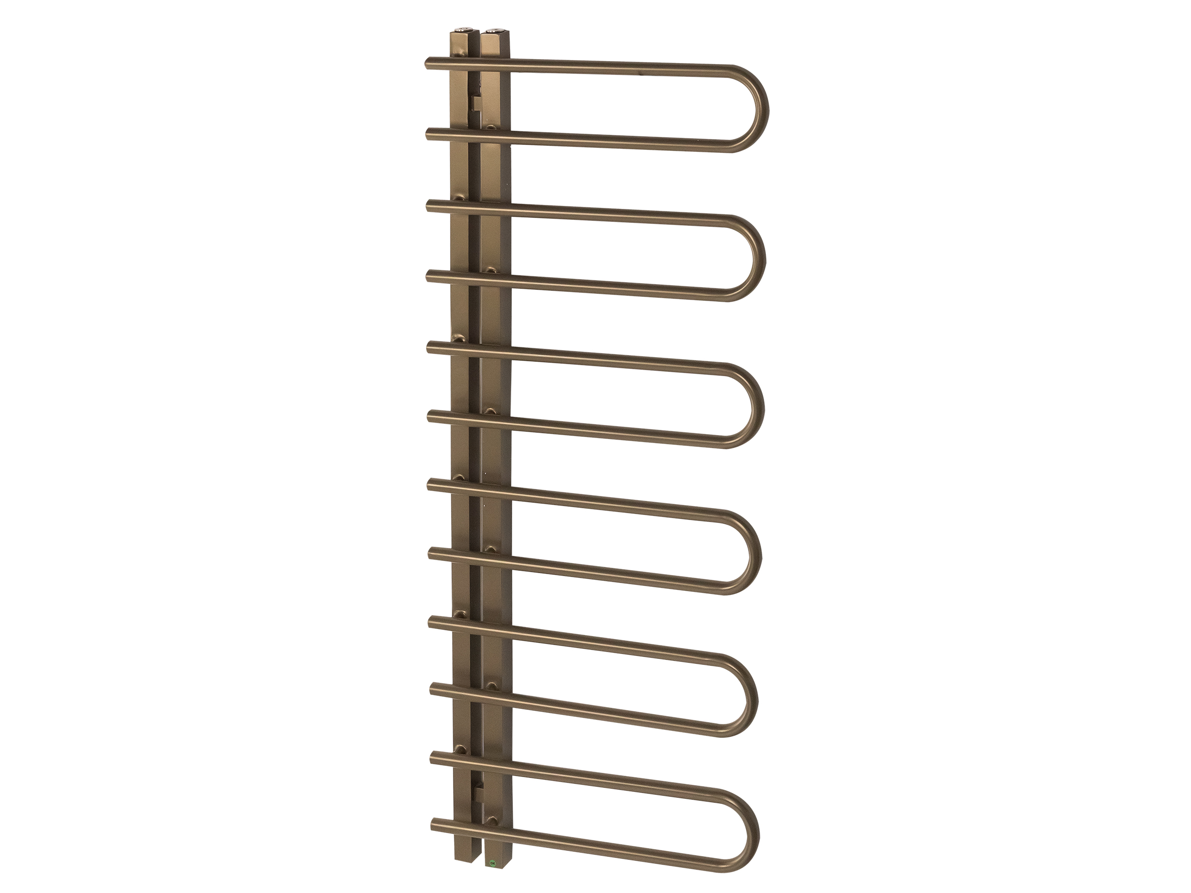 Дизайнерский полотенцесушитель LOJIMAX, коллекция CORTE Высота 400 мм. Ширина 500 мм. RAL MY-512 глянец