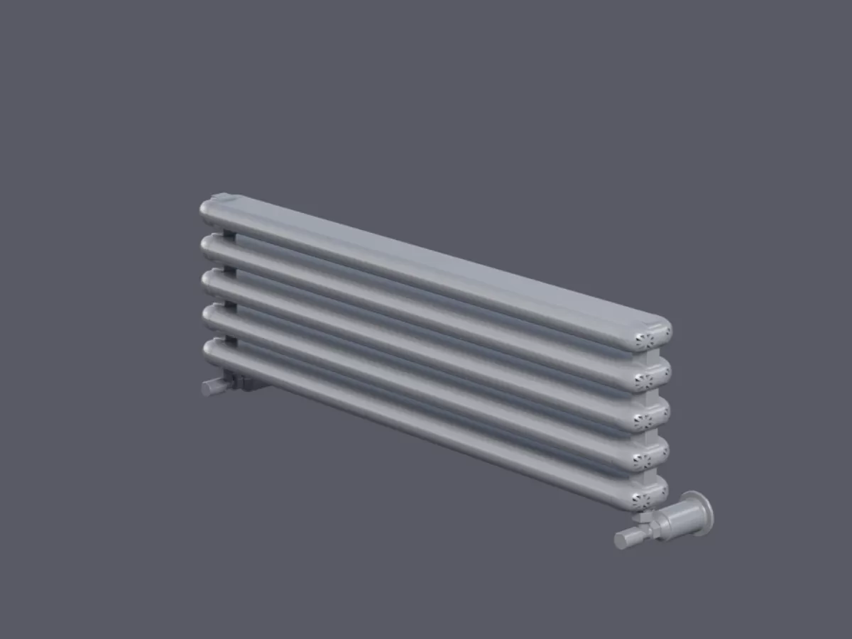 ALUMINUM HORIZONTAL RADIATOR CAST HRZ inaltimea 800 mm. latimea 280 mm. alb mat