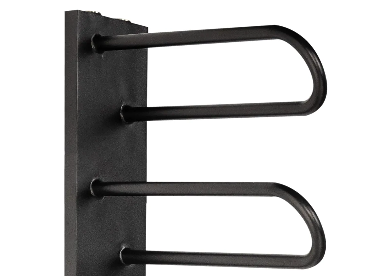 Uscător de prosoape de design LOJIMAX colecția PRUSIAS 1200x400 mm, Negru