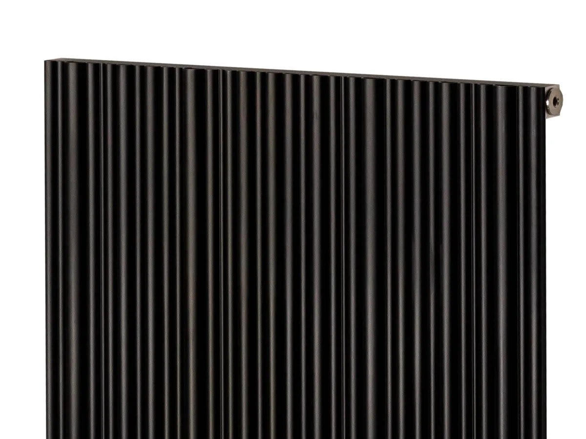 Calorifer decorativ LOJIMAX colecția BAMBOO 1600x479 mm, Black Matt Anodising