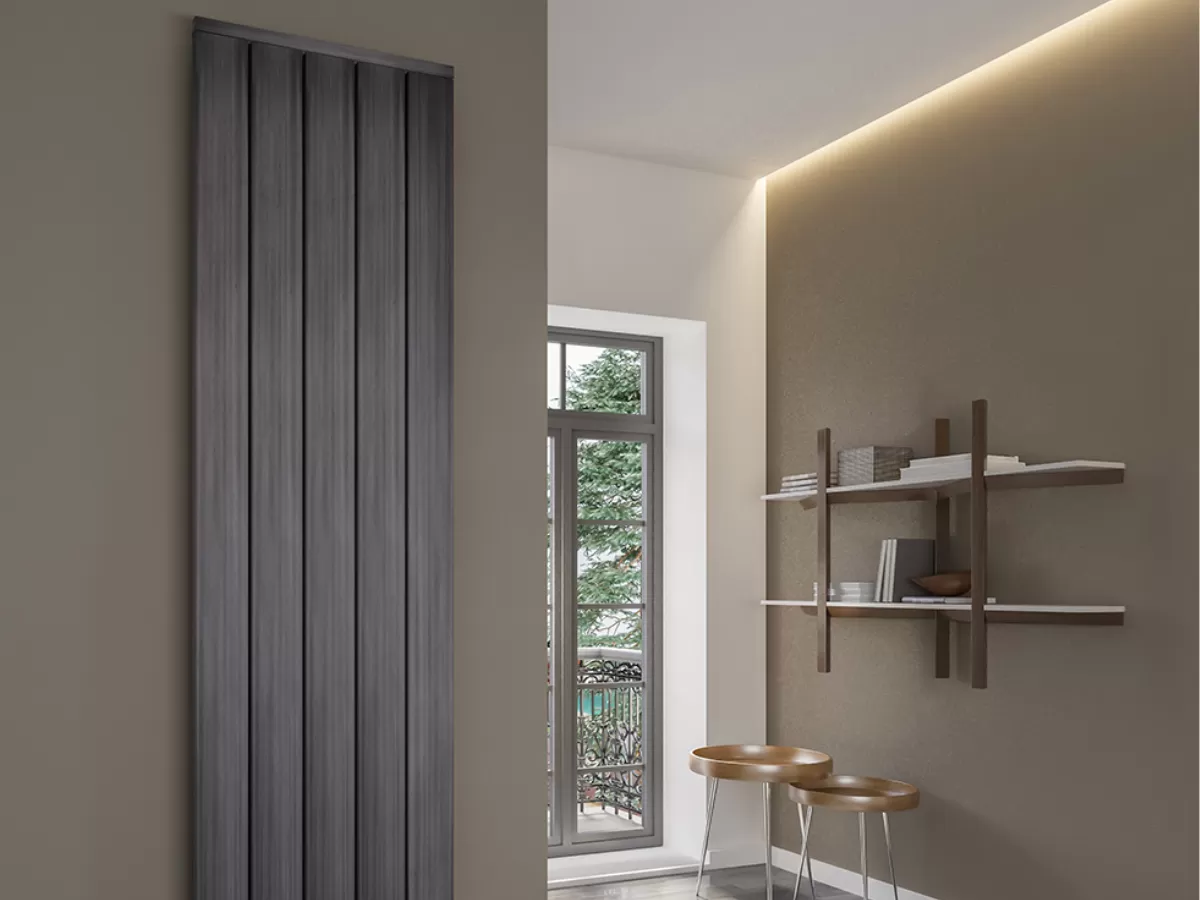 Calorifer decorativ LOJIMAX, colectia  FLAT LINE inaltimea 300 mm. latimea 294 mm. alb mat