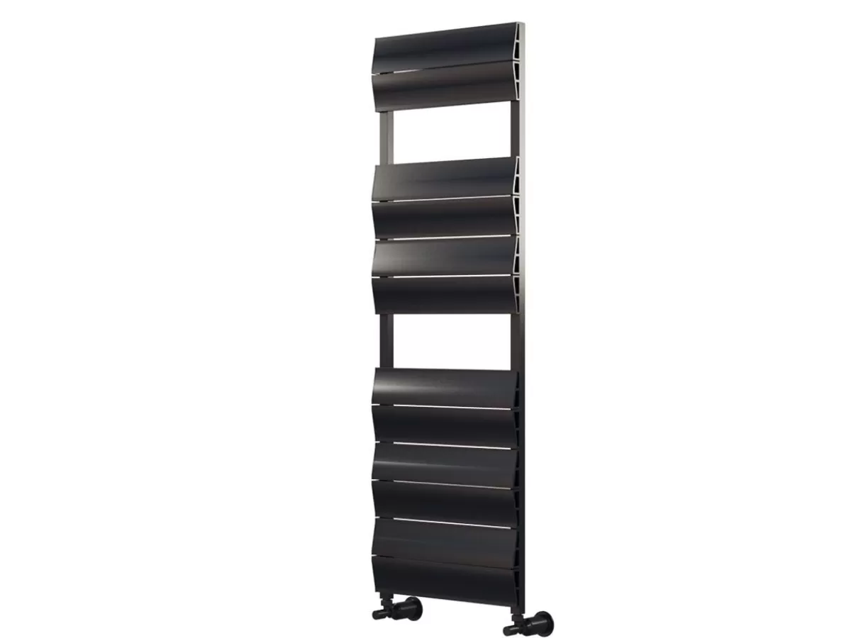 Uscător de prosoape decorativ LOJIMAX, colecția LIA PLUS Lățime 400 mm. Înălțime 1200 mm. alb mat