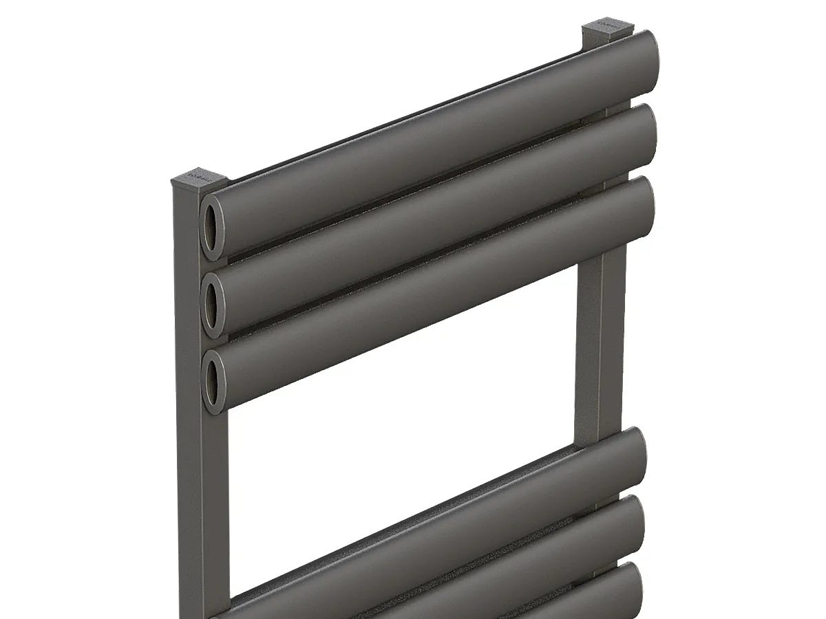 Uscător de prosoape de design LOJIMAX colecția TALIA 1550x500 mm, Antracit