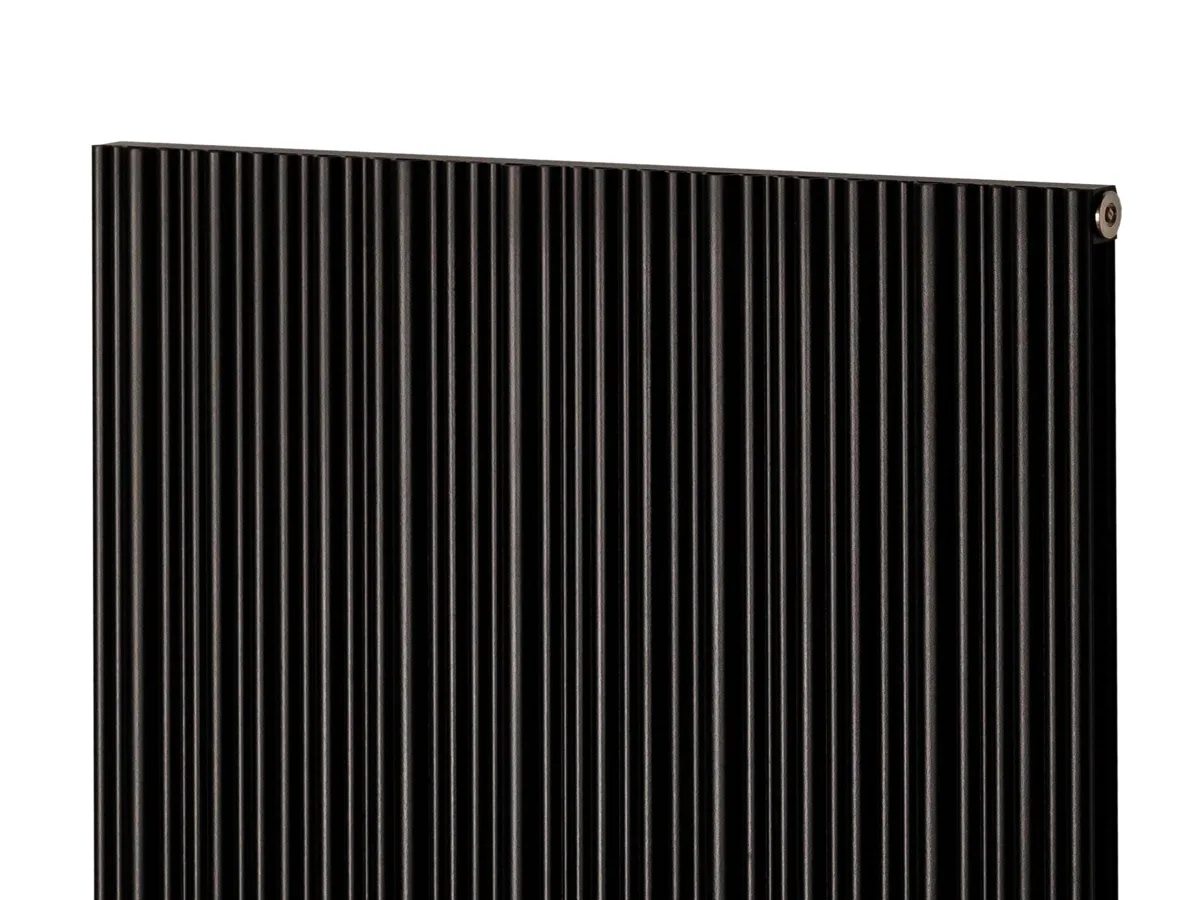 Calorifer decorativ LOJIMAX colecția BAMBOO DOUBLE 1600x359 mm, Negru