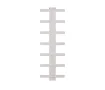 Uscător de prosoape decorativ LOJIMAX, colecția ALBATROS STYLE Lățime 340 mm. Înălțime 450 mm. alb mat