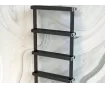 Uscător de prosoape decorativ LOJIMAX, colecția FABIO Lățime 400 mm. Înălțime 700 mm. alb mat