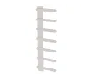 Uscător de prosoape decorativ LOJIMAX, colecția NUMMO STYLE Lățime 340 mm. Înălțime 450 mm. alb mat