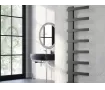 Uscător de prosoape decorativ LOJIMAX, colecția KAUNOS STYLE Lățime 340 mm. Înălțime 450 mm. negru mat