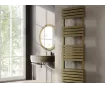 Uscător de prosoape decorativ LOJIMAX, colecția QUARTZ PLUS Lățime 400 mm. Înălțime 1200 mm. negru mat