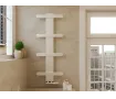 Uscător de prosoape decorativ LOJIMAX, colecția BALLOSS STYLE Lățime 340 mm. Înălțime 400 mm. alb mat