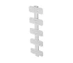 Uscător de prosoape decorativ LOJIMAX, colecția DOSIA Lățime 250 mm. Înălțime 400 mm. alb mat