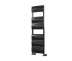 Uscător de prosoape decorativ LOJIMAX, colecția LIA PLUS Lățime 400 mm. Înălțime 1200 mm. alb mat