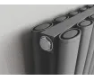 Radiator de design CARISA, colecția TALLIS DOUBLE, 1800x410 mm, ANTRACIT