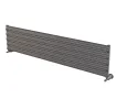 ALUMINUM HORIZONTAL RADIATOR TOSINA HRZ inaltimea 1200 mm. latimea 162 mm. negru mat