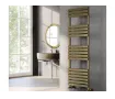 Uscător de prosoape decorativ LOJIMAX, colecția SORTE PLUS Lățime 400 mm. Înălțime 1200 mm. negru mat