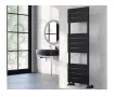 Uscător de prosoape decorativ LOJIMAX, colecția BENOIT PLUS Lățime 400 mm. Înălțime 700 mm. negru mat