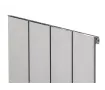Calorifer decorativ LOJIMAX colecția KALSEDON 1800x470 mm, INOX SATIN
