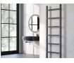 Uscător de prosoape decorativ LOJIMAX, colecția BETA LINE Lățime 400 mm. Înălțime 790 mm. alb mat