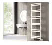 Uscător de prosoape decorativ LOJIMAX, colecția VERO LINE Lățime 300 mm. Înălțime 700 mm. alb mat