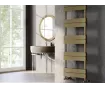 Uscător de prosoape decorativ LOJIMAX, colecția CALVIN LINE Lățime 400 mm. Înălțime 1200 mm. alb mat