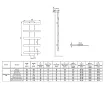 Uscător de prosoape de design LOJIMAX colecția ALBATROS STYLE 940x450 mm, KIWI