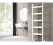 Uscător de prosoape decorativ LOJIMAX, colecția POSSIA DOUBLE LINE Lățime 400 mm. Înălțime 850 mm. negru mat