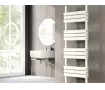 Uscător de prosoape decorativ LOJIMAX, colecția TIANNA PLUS Lățime 400 mm. Înălțime 820 mm. negru mat