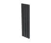 Дизайнерский радиатор LOJIMAX, коллекция  DIAMOND DOUBLE высота 1800 мм. ширина 796 мм. антрацит мат